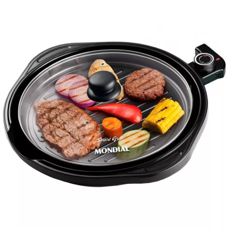 Grill 1200w Smart Grill 30cm Preto Mondial