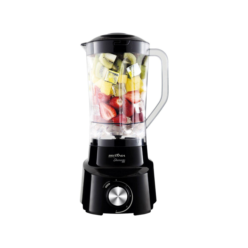 Liquidificador 04 Velocidades 1050w Diamante 800 Preto Britania