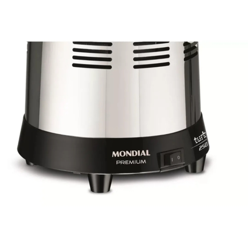 Espremedor de frutas 250w turbo premium preto inox