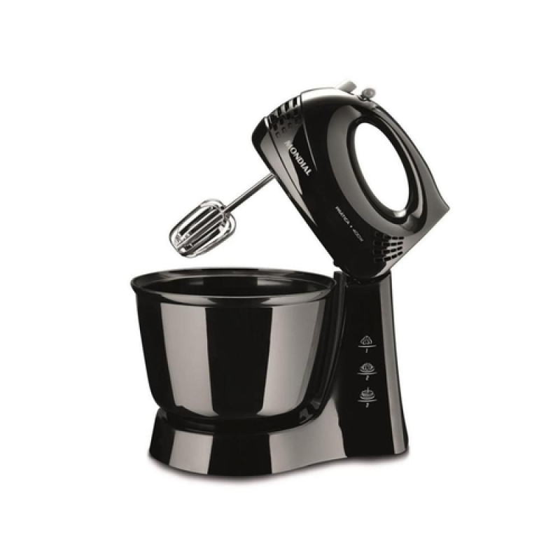 Batedeira 03 velocidades 400w prática b44b preta