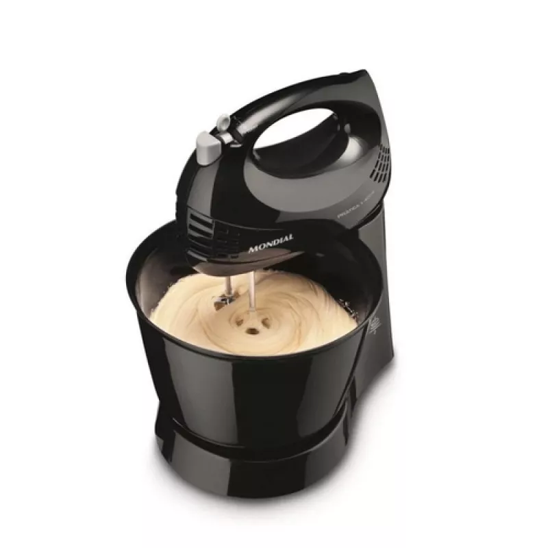 Batedeira 03 Velocidades 400w Prática B44b Preta Mondial