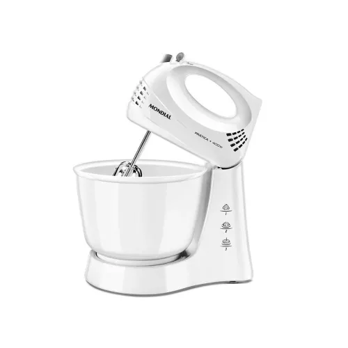 Batedeira 03 velocidades 400w prática b44w branca