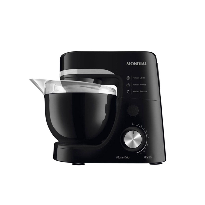 Batedeira 12 velocidades 700w planetaria bp03b preta
