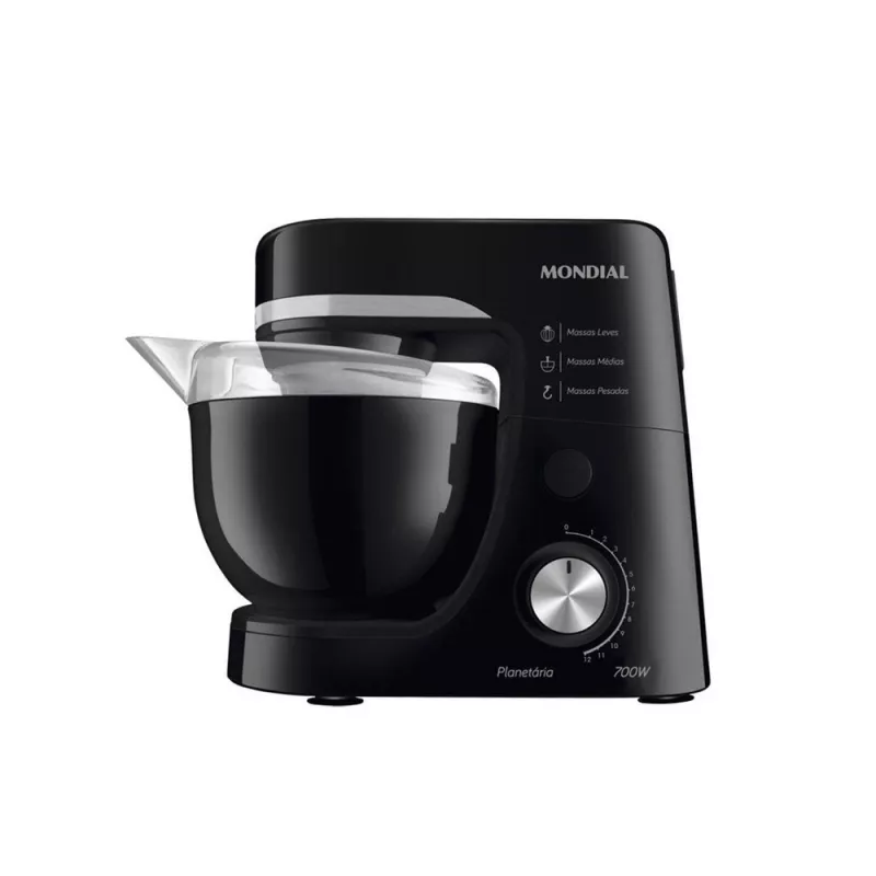 Batedeira 12 Velocidades 700w Planetaria Bp03b Preta Mondial