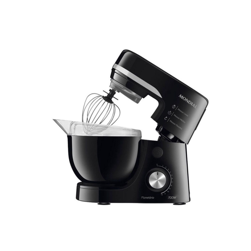 Batedeira 12 velocidades 700w planetaria bp03b preta