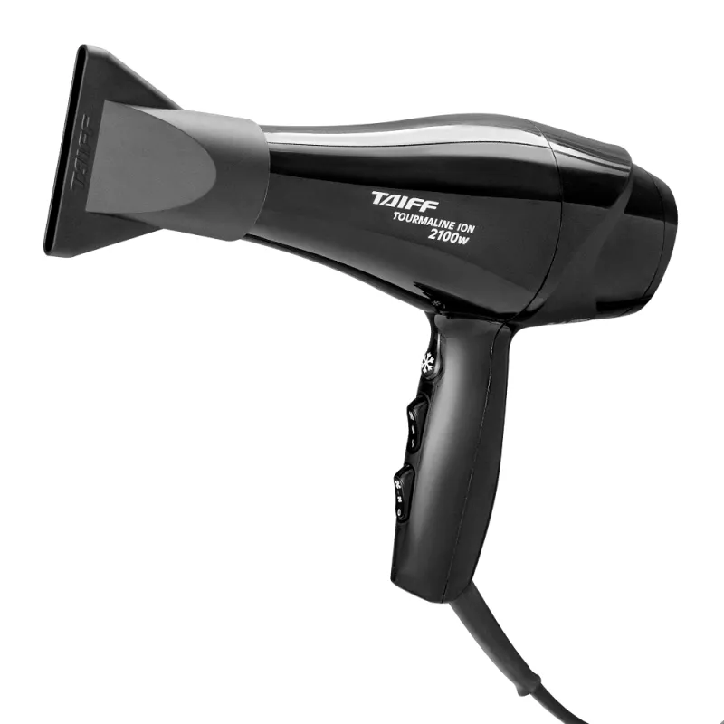 Secador De Cabelos 2100w Tourmaline íon Preto Taiff