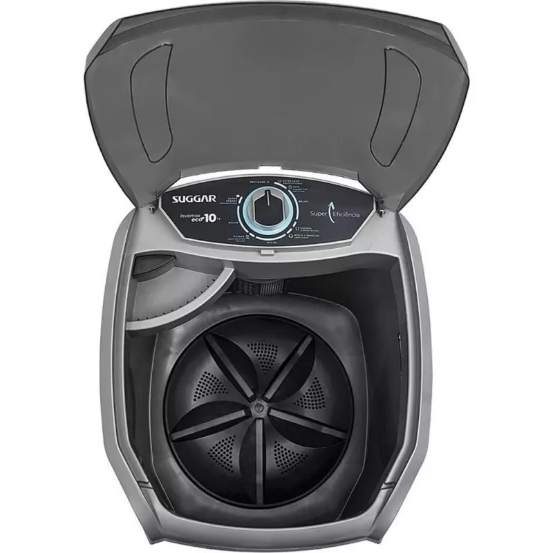 Lavadora De Roupas Tanquinho 10kg Lx1022 Cinza Suggar