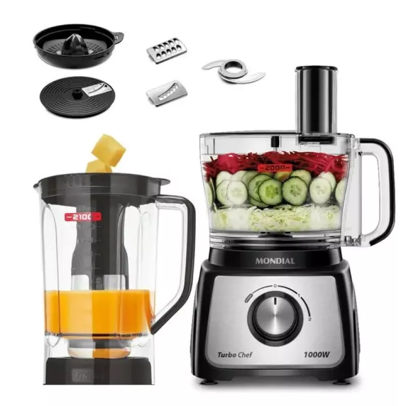 Multiprocessador 7 Em 1 1000w Mpn01be Preto Mondial