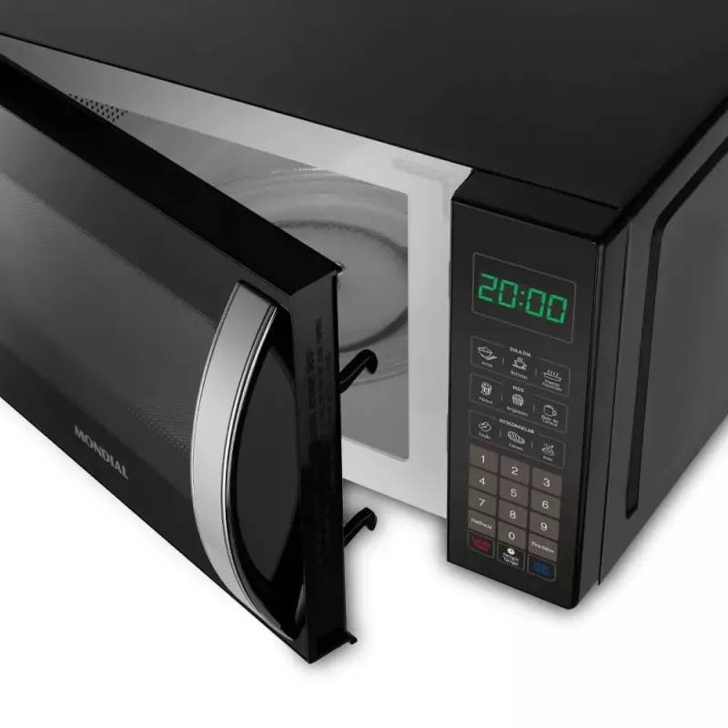 Microondas 21 litros 1200w mo0121b preto mondial Microondas 21 litros 1200w mo0121b preto mondial