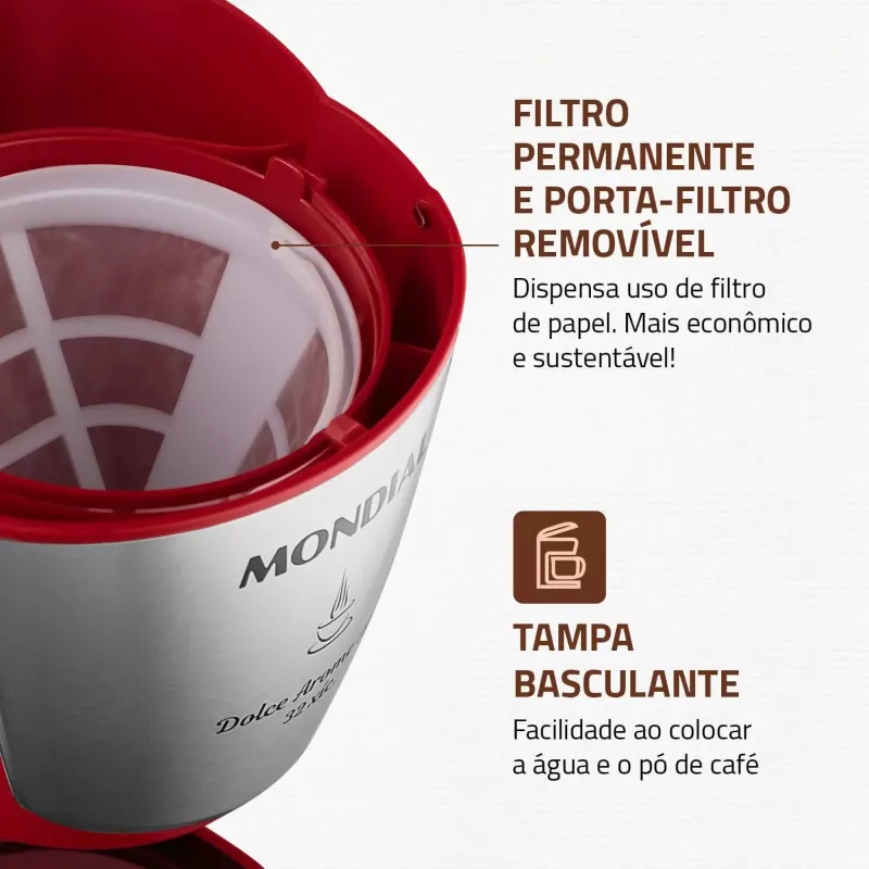Cafeteira 32 Xícaras C32xr Mondial