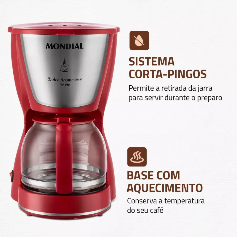 Cafeteira 32 Xícaras C32xr Mondial
