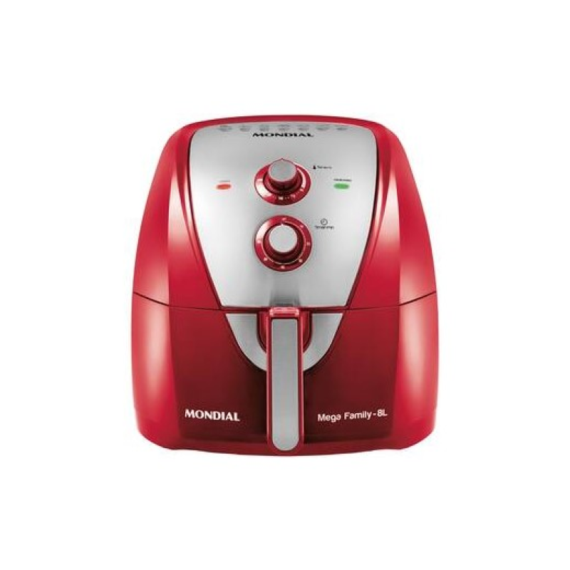 Fritadeira air fryer 1900w 8,0l mega family afn80ri vermelha
