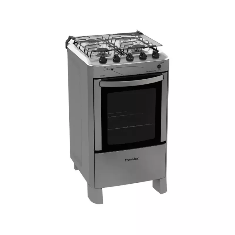 Fogão 4 Bocas Mesa Inox Jade Inox Esmaltec
