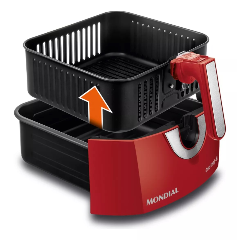 Fritadeira air fryer 1900w 6,0l grand family afn60ri ve