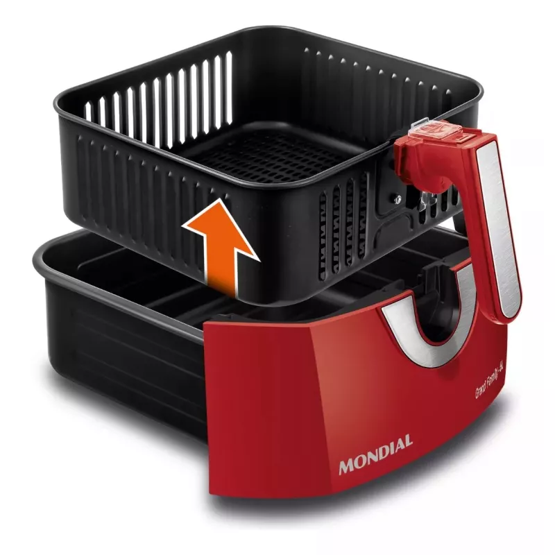 Fritadeira Air Fryer 1900w 6,0l Grand Family Afn60ri Ve Mondial