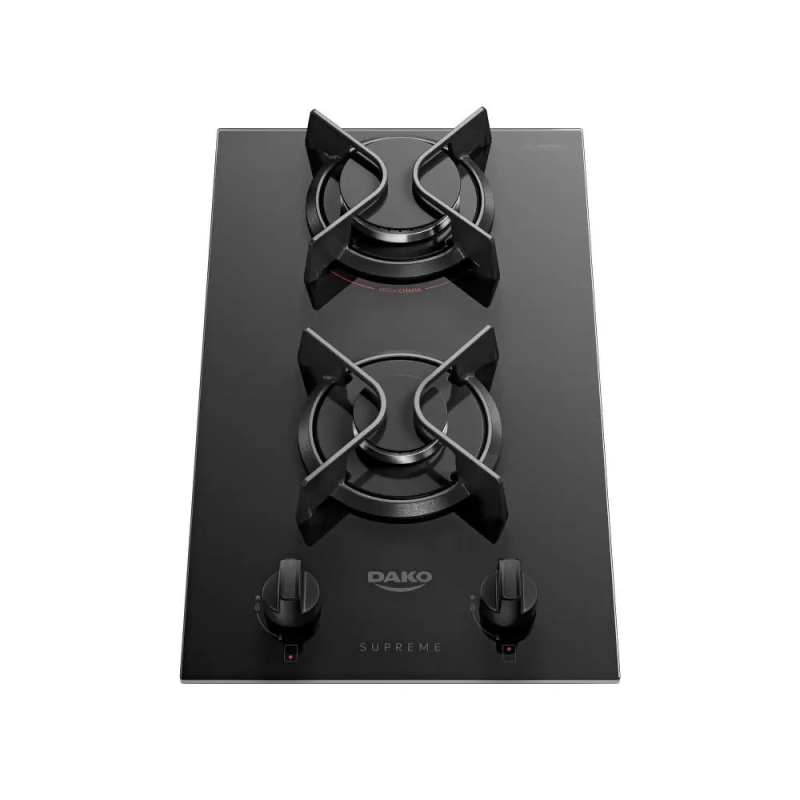 Cooktop 2 bocas a gás glass supreme preto