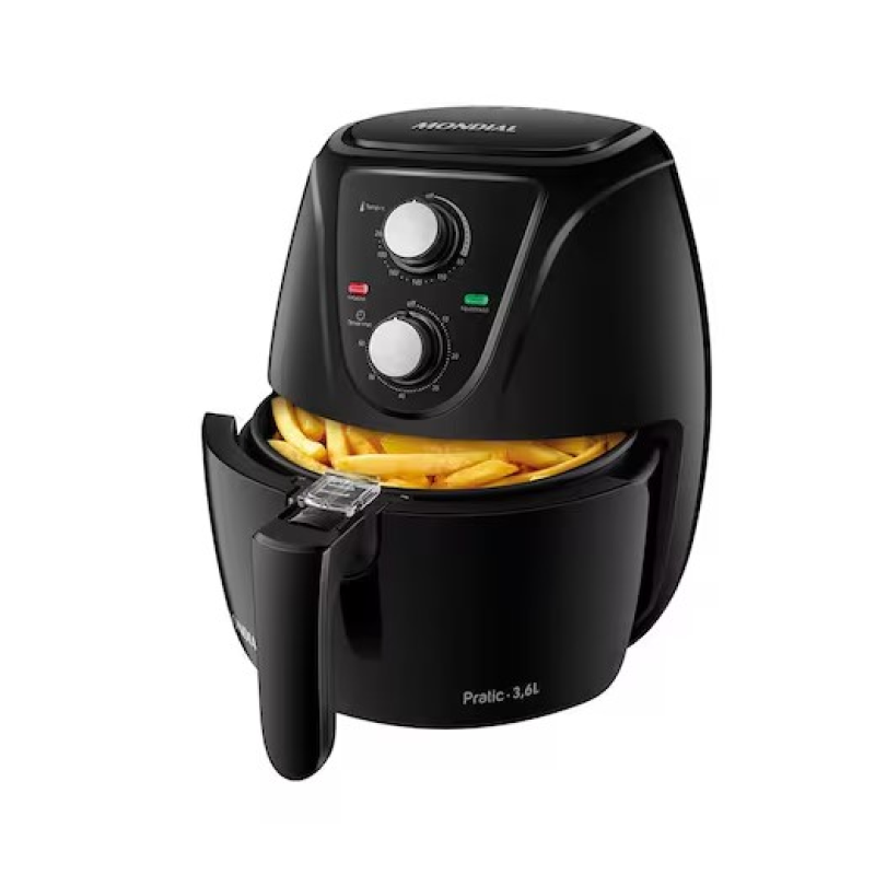 Fritadeira air fryer 1500w 3,6l af36fb preta