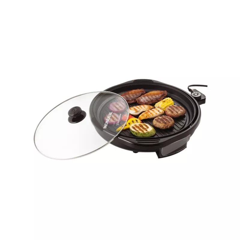 Grill 1200w cook & grill 40cm premium preto mondial