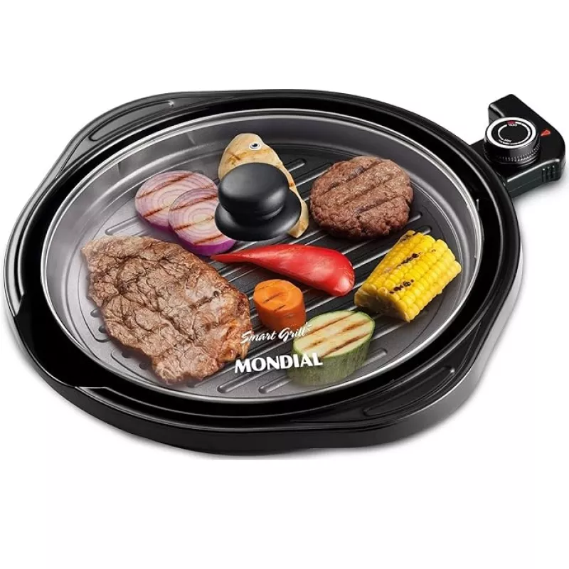 Grill 1200w smart grill 30cm preto mondial