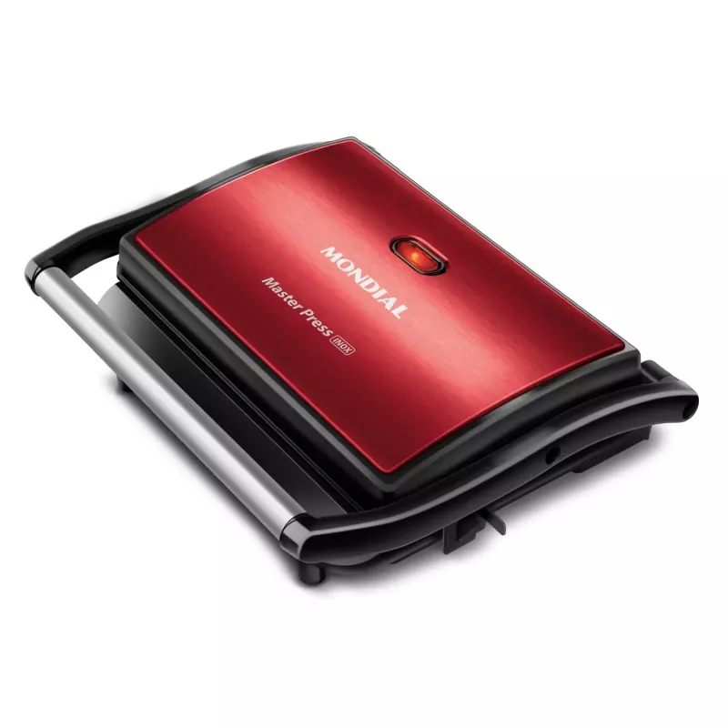 Grill 1000w Master Press Red Ceramic Pg01rc Mondial