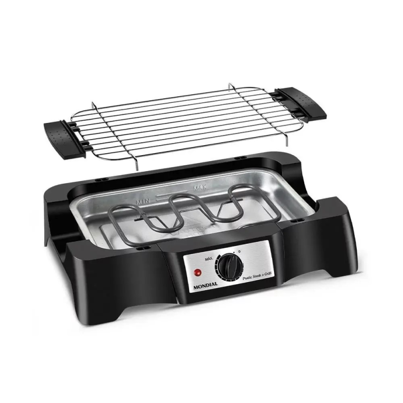 Churrasqueira elétrica 1500w ch07 preta