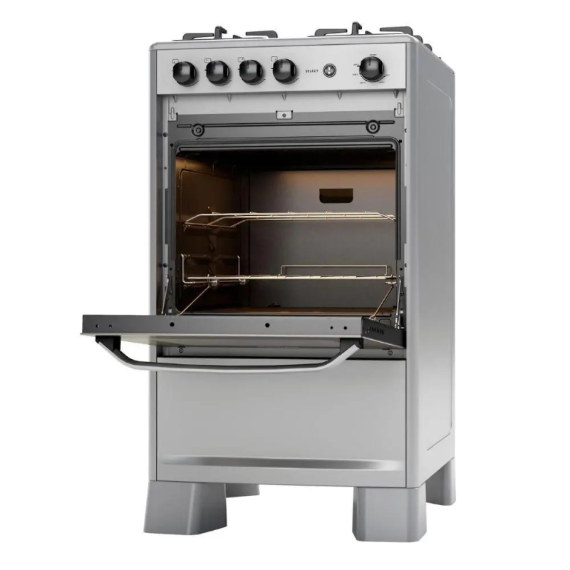 Fogão 4 bocas mesa inox fgisl410prix select inox