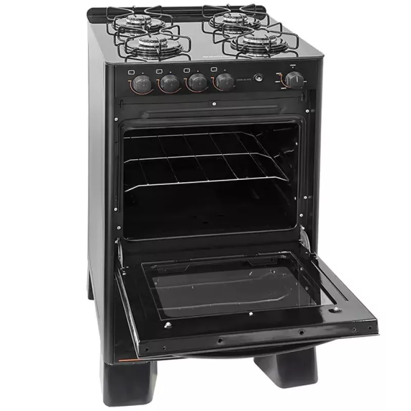 Fogão 4 bocas mesa vidro fgvcg410 cook preto suggar