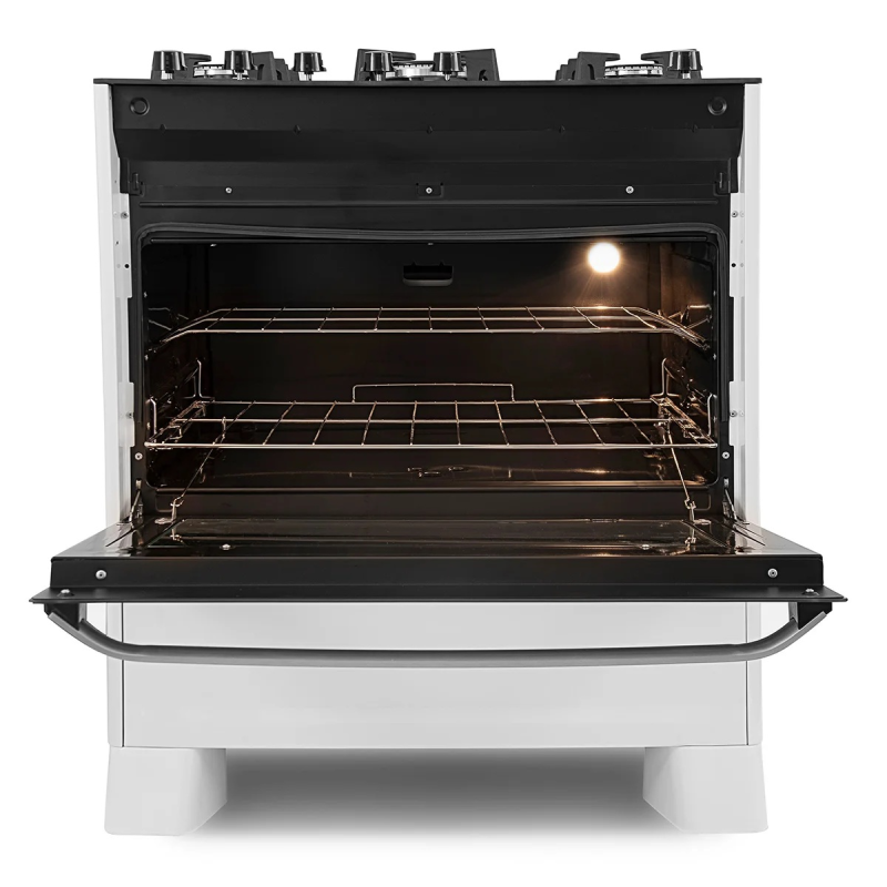 Fogão 5 bocas mesa vidro best cook fgvbg510 branco