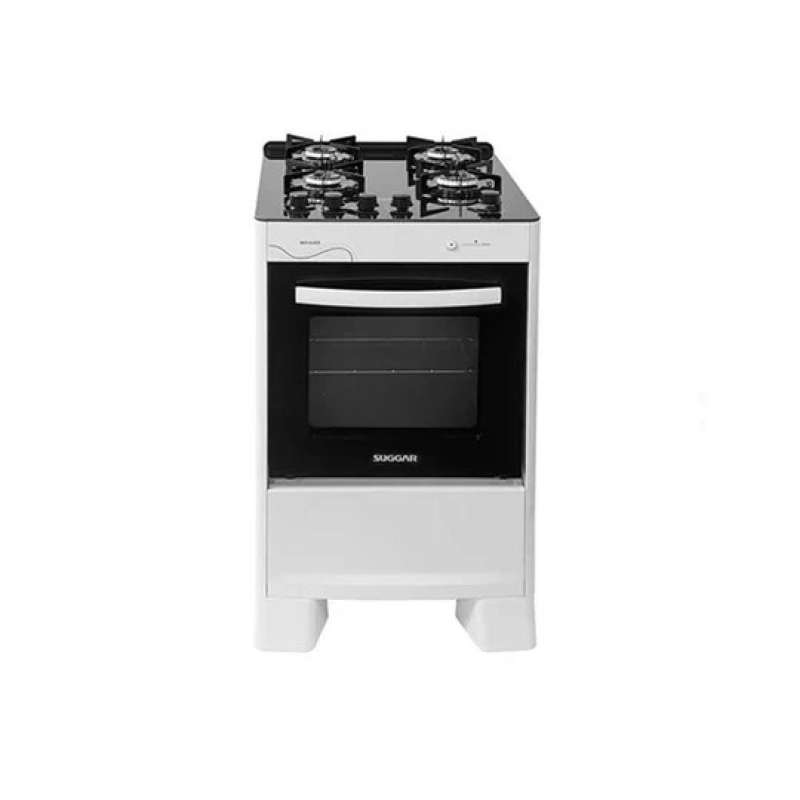 Fogão 4 bocas mesa vidro neo fgvng410 branco