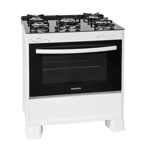 Fogão 5 bocas mesa vidro neo fgvng510 branco