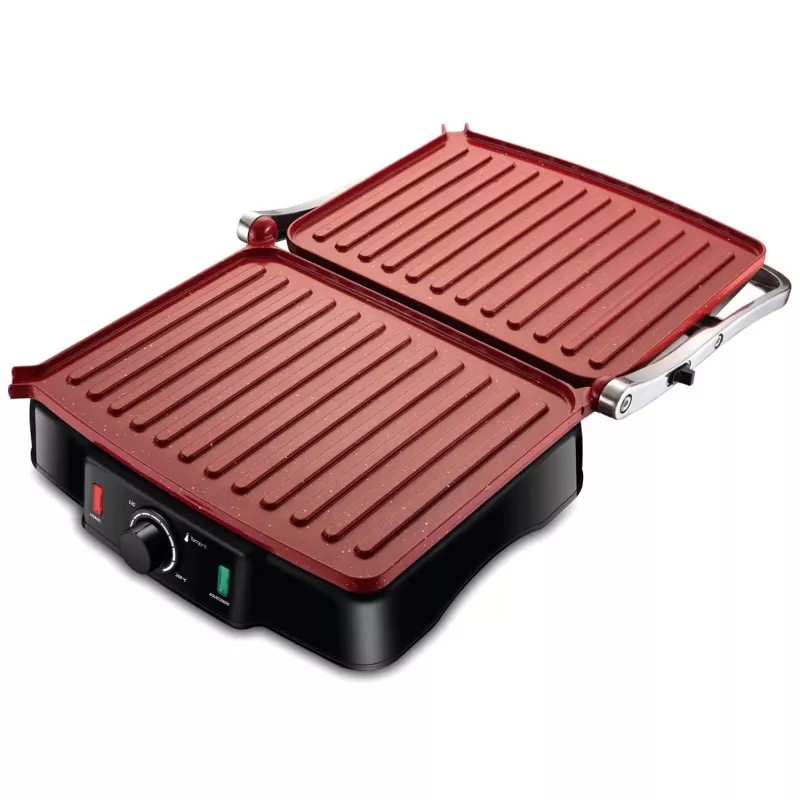 Grill 2000w Press Grill Red Ceramic Pg02 Mondial