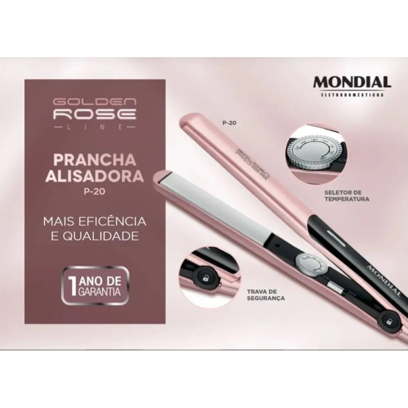Chapinha prancha cabelos 220°c p20