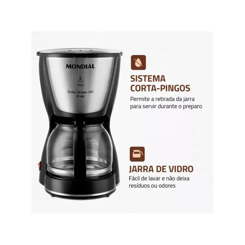 Cafeteira 18 Xícaras C3018x Mondial