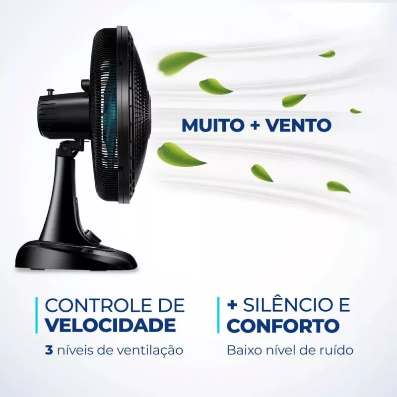 Ventilador Mesa 40cm 140w Super Power Vsp40ap Preto Mondial