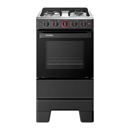 Fogão 4 bocas mesa inox ideal super preto
