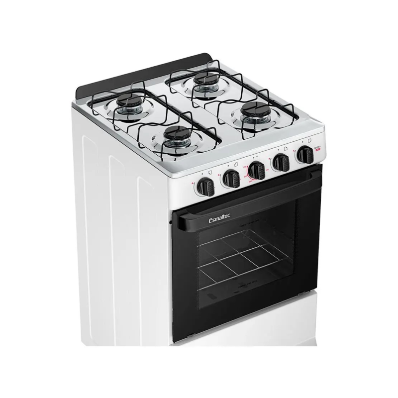 Fogão 4 bocas mesa inox ideal pop branco