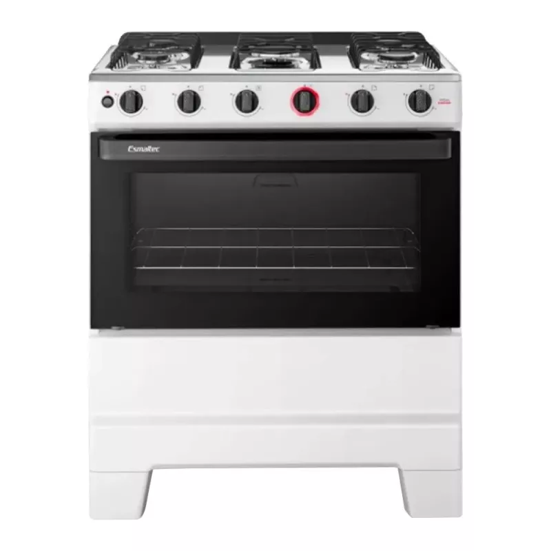 Fogão 5 Bocas Mesa Inox Ideal Super Branco Esmaltec