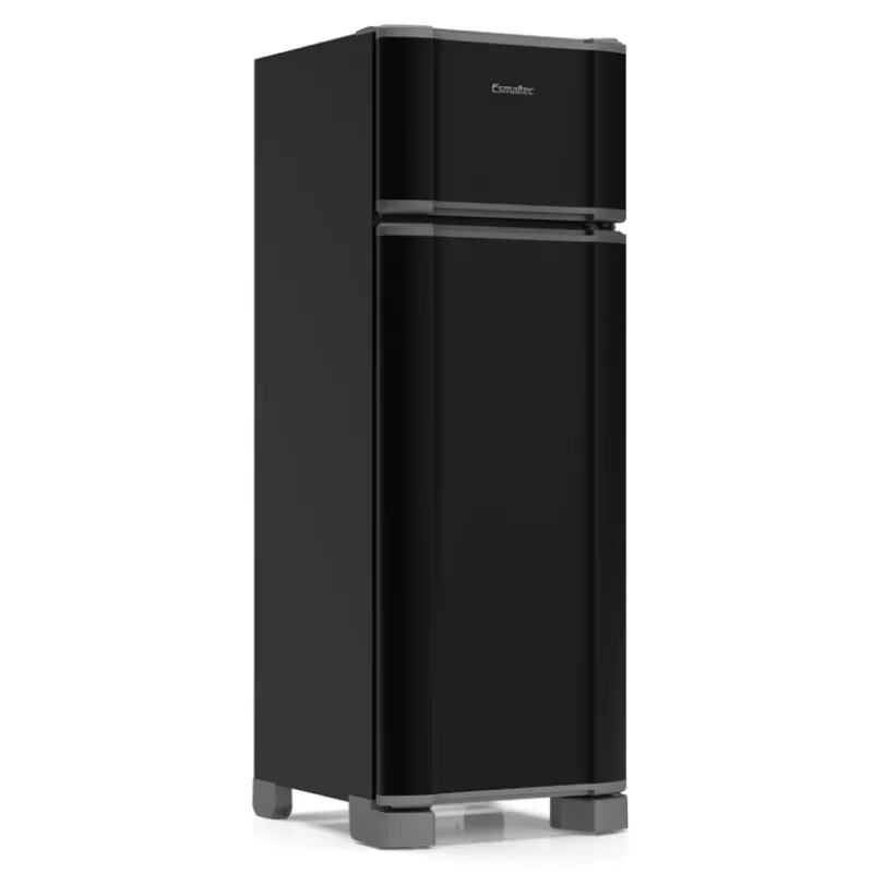 Refrigerador-geladeira Cycle Defrost 2 Portas 276l Rcd34 Preta Esmaltec
