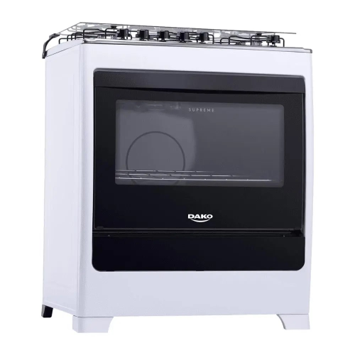 Fogão 5 Bocas Mesa Inox Supreme Branco Dako
