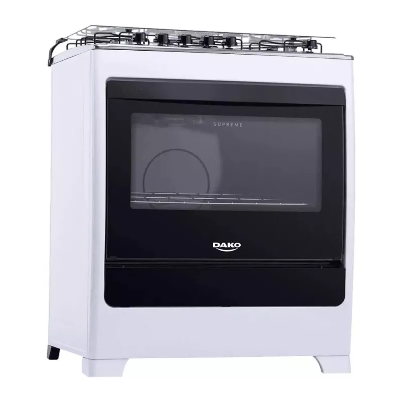 Fogão 5 Bocas Mesa Inox Supreme Branco Dako