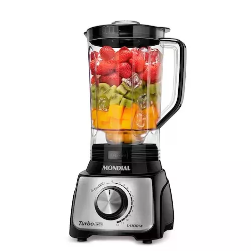 Liquidificador 12 Velocidades 1100w L-1100bi Preto Mondial