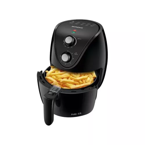 Fritadeira Air Fryer 1500w 3,6l Af36bi Preta Mondial