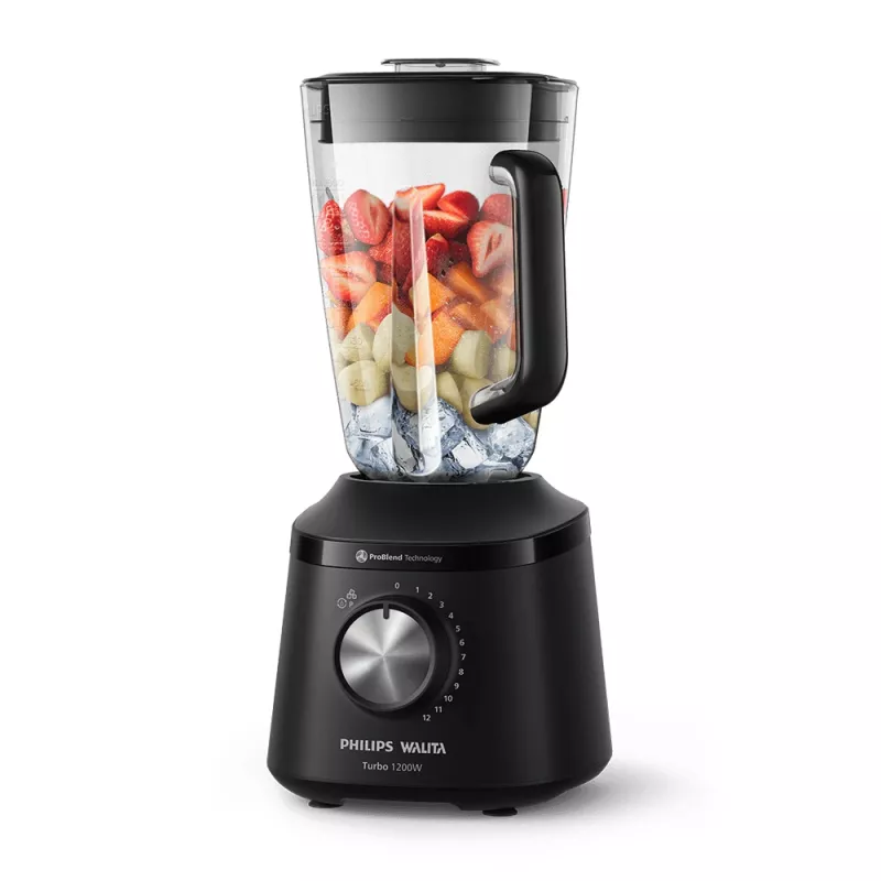 Liquidificador 12 velocidades 1200w hr2271/90 preto philips