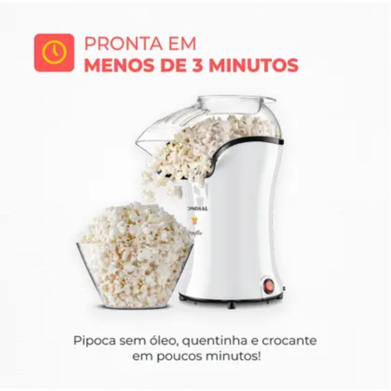Pipoqueira elétrica 1200w popflix pp04