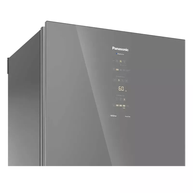 Refrigerador-geladeira frost free 2 portas 450l nrbb65 inox panasonic