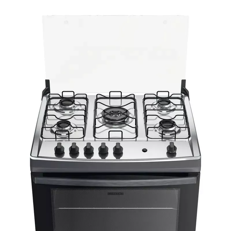 Fogão 5 bocas mesa inox supreme titânio dako