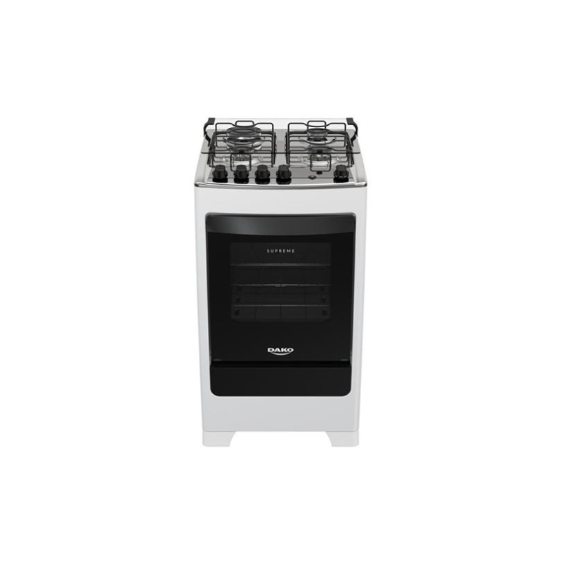 Fogão 4 bocas mesa inox supreme branco