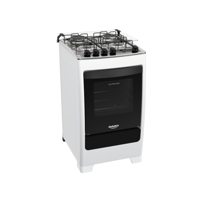 Fogão 4 bocas mesa inox supreme branco