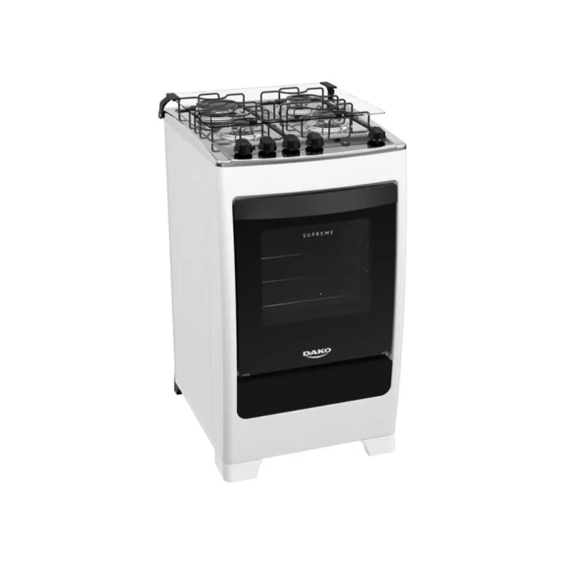 Fogão 4 bocas mesa inox supreme branco