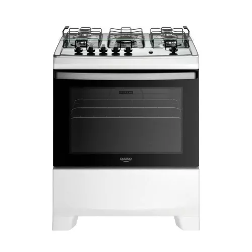 Fogão 5 bocas mesa inox supreme branco